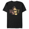 Men's Mickey & Friends Retro Check Sketch  Adult T-Shirt