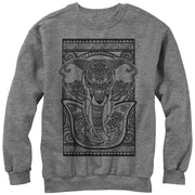 Men's Lost Gods Elephant Tribal Print  Adult Sweatshirt