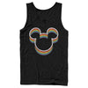 Men's Mickey & Friends Rainbow Logo  Adult Tank Top