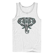 Men's Lost Gods Wise Elephant Henna  Adult Tank Top