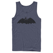 Men's Batman Caped Crusader Silhouette  Adult Tank Top