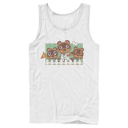 Men's Nintendo Animal Crossing Nook Family Portrait  Adult Tank Top