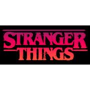 Men's Stranger Things Pink Logo  Adult Pull Over Hoodie