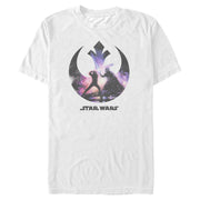 Men's Star Wars Skywalker Vader Duel Rebel Logo  Adult T-Shirt