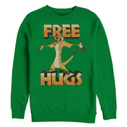 Men's Lion King Timon Free Hugs  Adult Sweatshirt