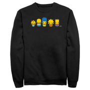 Men's The Simpsons Chibi Family  Adult Sweatshirt