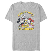 Men's Mickey & Friends Everything Is Alright Crew  Adult T-Shirt