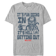 Men's Hell Fest Hell Getting Out  Adult T-Shirt