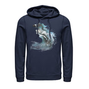 Men's Frozen 2 Elsa Horse Water Spirit  Adult Pull Over Hoodie