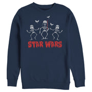 Men's Star Wars Halloween Vader Skeletons  Adult Sweatshirt