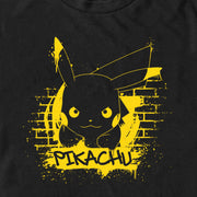 Men's Pokemon Pikachu Mural  Adult T-Shirt