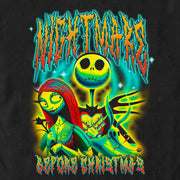 Men's The Nightmare Before Christmas Colorful Metal Poster  Adult T-Shirt