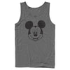 Men's Mickey & Friends Smiling Mickey Mouse Distressed  Adult Tank Top