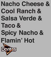 Men's Doritos Flavors Stack  Adult Long Sleeve Shirt