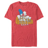 Men's The Simpsons Skeleton Family Couch  Adult T-Shirt