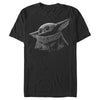 Men's Star Wars: The Mandalorian The Child Shadow  Adult T-Shirt