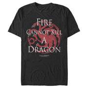 Men's Game of Thrones Cannot Kill A Dragon  Adult T-Shirt