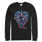 Men's Marvel Avengers: Infinity War Armor  Adult Long Sleeve Shirt