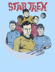 Men's Star Trek: The Animated Series Retro Enterprise Crew  Adult T-Shirt