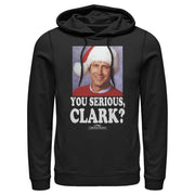 Men's National Lampoon's Christmas Vacation You Serious, Clark  Adult Pull Over Hoodie