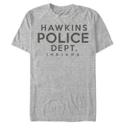 Men's Stranger Things Hawkins Police Department  Adult T-Shirt