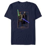 Men's Star Wars: Tales of the Jedi Count Dooku and Qui-Gon Jinn  Adult T-Shirt