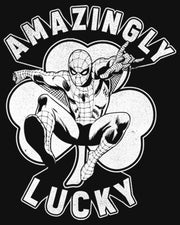 Men's Marvel St. Patrick's Day Spider-Man Lucky Clover  Adult Long Sleeve Shirt