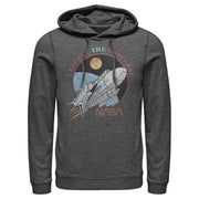 Men's NASA Explore The Universe Circle Portrait  Adult Pull Over Hoodie