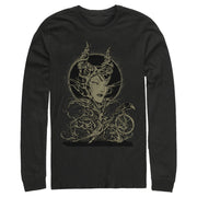 Men's Sleeping Beauty Maleficent Twisted Queen  Adult Long Sleeve Shirt