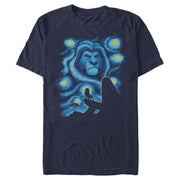 Men's Lion King Starry Night Pride Rock  Adult T-Shirt