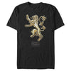 Men's Game of Thrones Iron Anniversary Lannister Metal Lion Crest  Adult T-Shirt