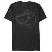 Men's Lion King Simba Cave Painting  Adult T-Shirt