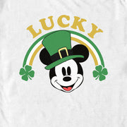 Men's Mickey & Friends Lucky Rainbow  Adult T-Shirt