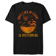 Men's Star Wars: A New Hope Halloween Darth Vader and Death Star Your Lack of Candy is Disturbing  Adult T-Shirt