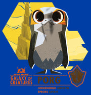 Men's Star Wars: Galaxy of Creatures The Porg  Adult T-Shirt