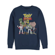 Men's Toy Story Character Logo Party  Adult Sweatshirt