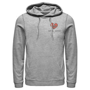 Men's Cruella Rebel Heart  Adult Pull Over Hoodie