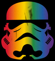 Men's Star Wars Large Rainbow Pride Stormtrooper  Adult T-Shirt