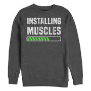 Men's CHIN UP Installing Muscles  Adult Sweatshirt