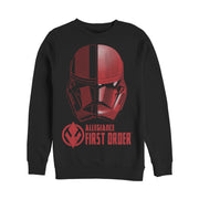 Men's Star Wars: The Rise of Skywalker Sith Trooper Dual Helmet  Adult Sweatshirt