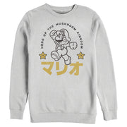 Men's Nintendo Super Mario Mushroom Kingdom Kanji Stars  Adult Sweatshirt