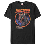 Men's Marvel Dogpool Scratch  Adult T-Shirt