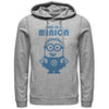 Men's Despicable Me One in Minion Smile  Adult Pull Over Hoodie