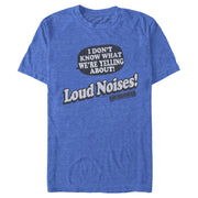 Men's Anchorman Yell About Loud Noises  Adult T-Shirt