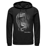 Men's Jurassic World Sly Velociraptor  Adult Pull Over Hoodie