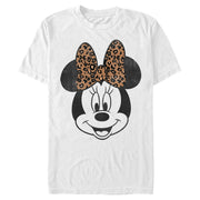 Men's Mickey & Friends Mickey & Minnie Mouse Cheetah Print Bow  Adult T-Shirt