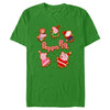 Men's Peppa Pig Christmas Gingerbread Cookie Characters  Adult T-Shirt