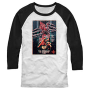 Men's Stranger Things Retro Massacre At Hawkins Lab  Adult Baseball Tee