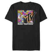 Men's MTV 80s Detritus Logo  Adult T-Shirt