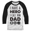 Men's Marvel Father's Day Hero Dad  Adult Baseball Tee